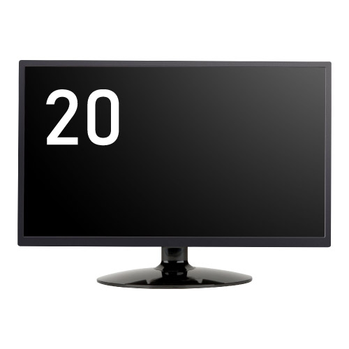 20インチ 液晶モニター(黒)【PC/パソコン レンタル】 商品写真