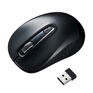 ワイヤレスブルーLEDマウス ブラック MA-WBL41BK